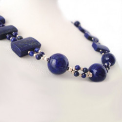 Necklace "Lapis lazuli Celestial Spheres"