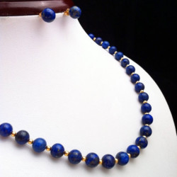 "Lapis lazuli and Gold filled Beads" SET