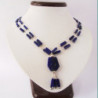 Necklace Lapis lazuli "Fluid Geometry"