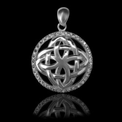 Pendant "Celtic Interlaced" with Zircon