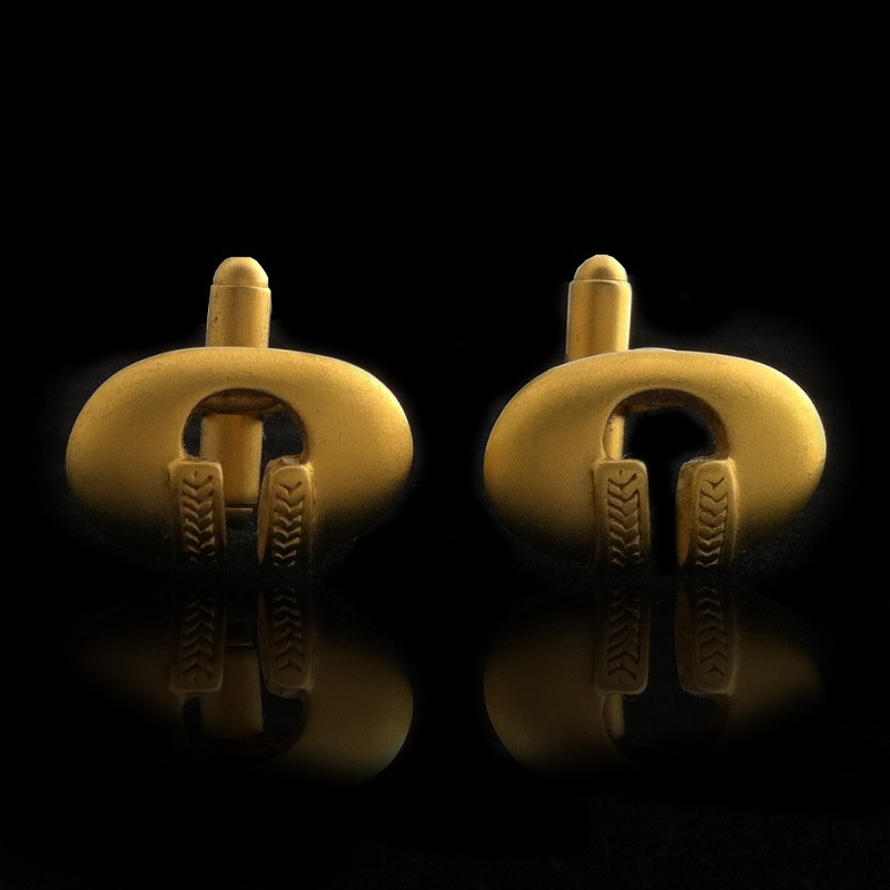 "Precolombian" Gold-plated  Cufflinks