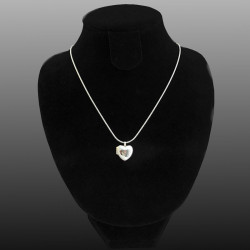 "Petite Amelia" Heart locket with Cz stone different colors