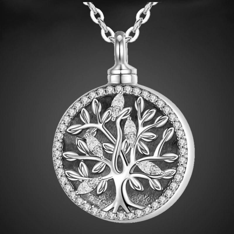 "L'arbre de Vie: Le laurier" Pendentif Funéraire