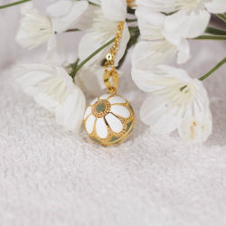 Pendentif Bola de grossesse, L'appeleur d'ange, Clochette des Anges grand "La marguerite"