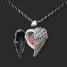 "Archangel Wings" Locket pendant from sterling silver