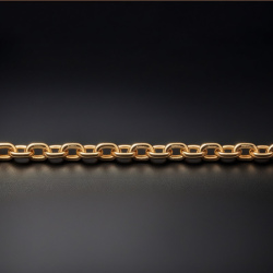 Gold Plated "Cable" Chain