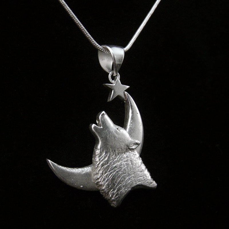 White Wolf silver 3 cm